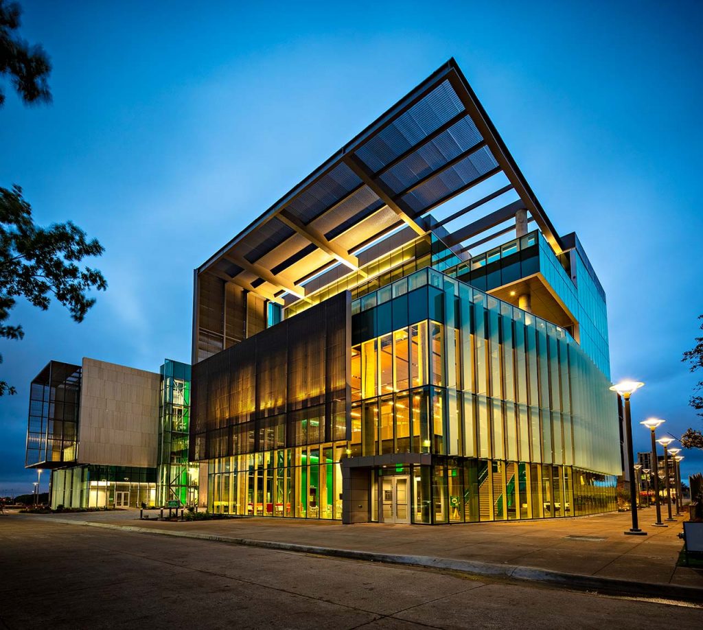 ECSW building at dawn