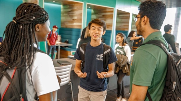 Students conversing